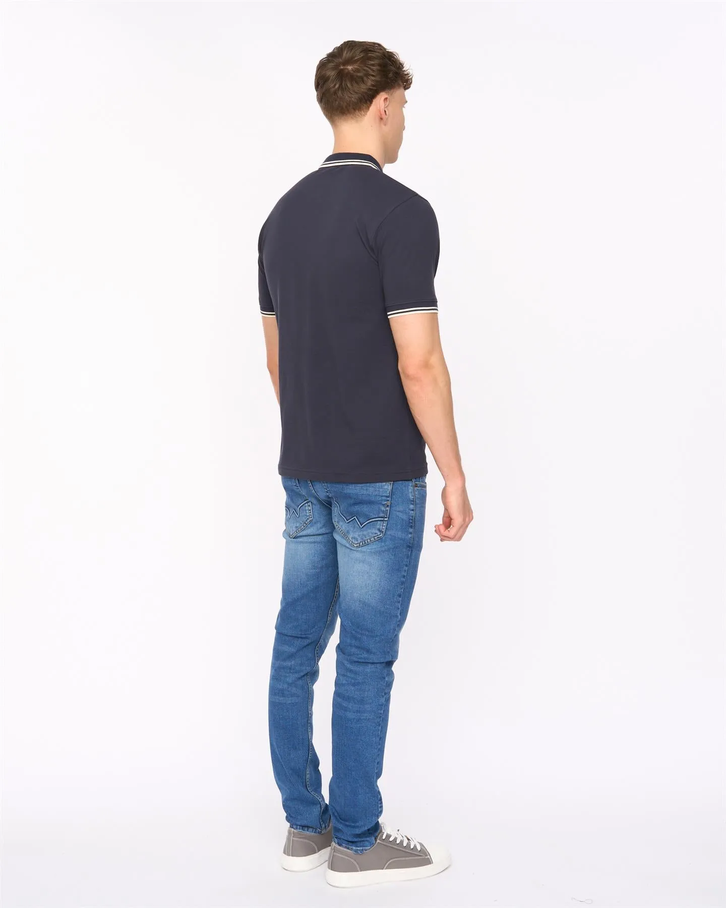 Wrentham Polo Denim Blue sold by Duck and Cover product image thumbnail 3