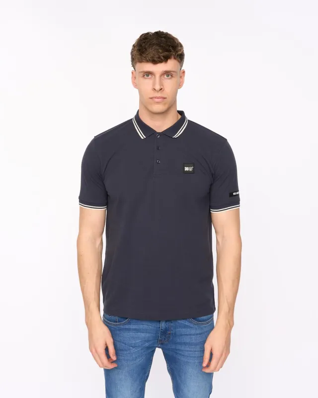 Wrentham Polo Denim Blue made by Duck and Cover