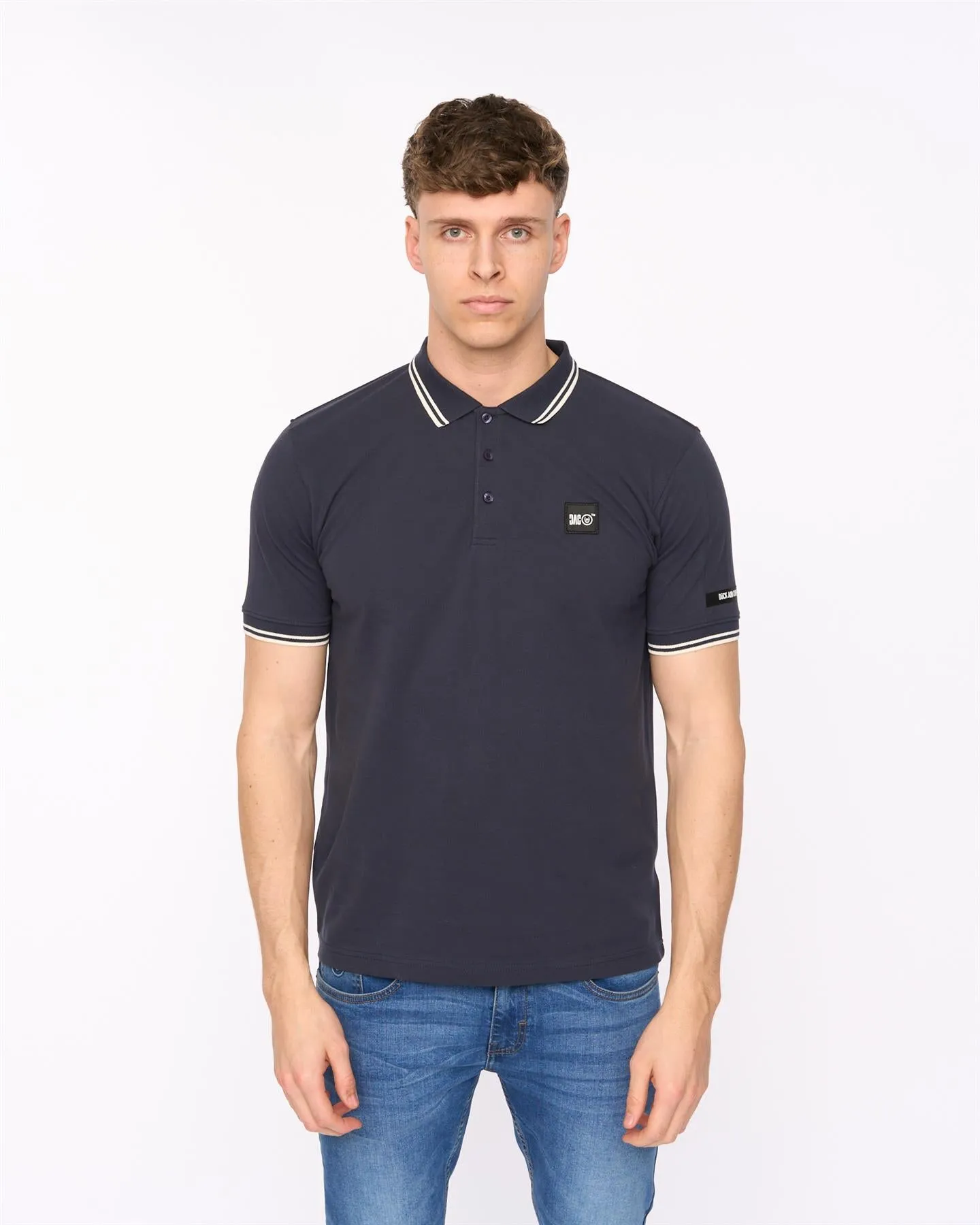 Wrentham Polo Denim Blue sold by Duck and Cover