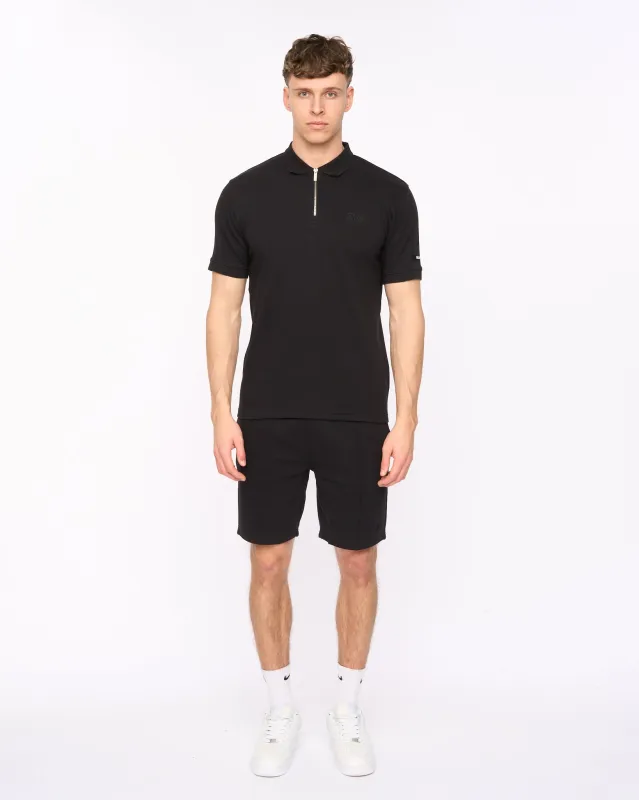 Sherborn Polo & Short Black made by Duck and Cover