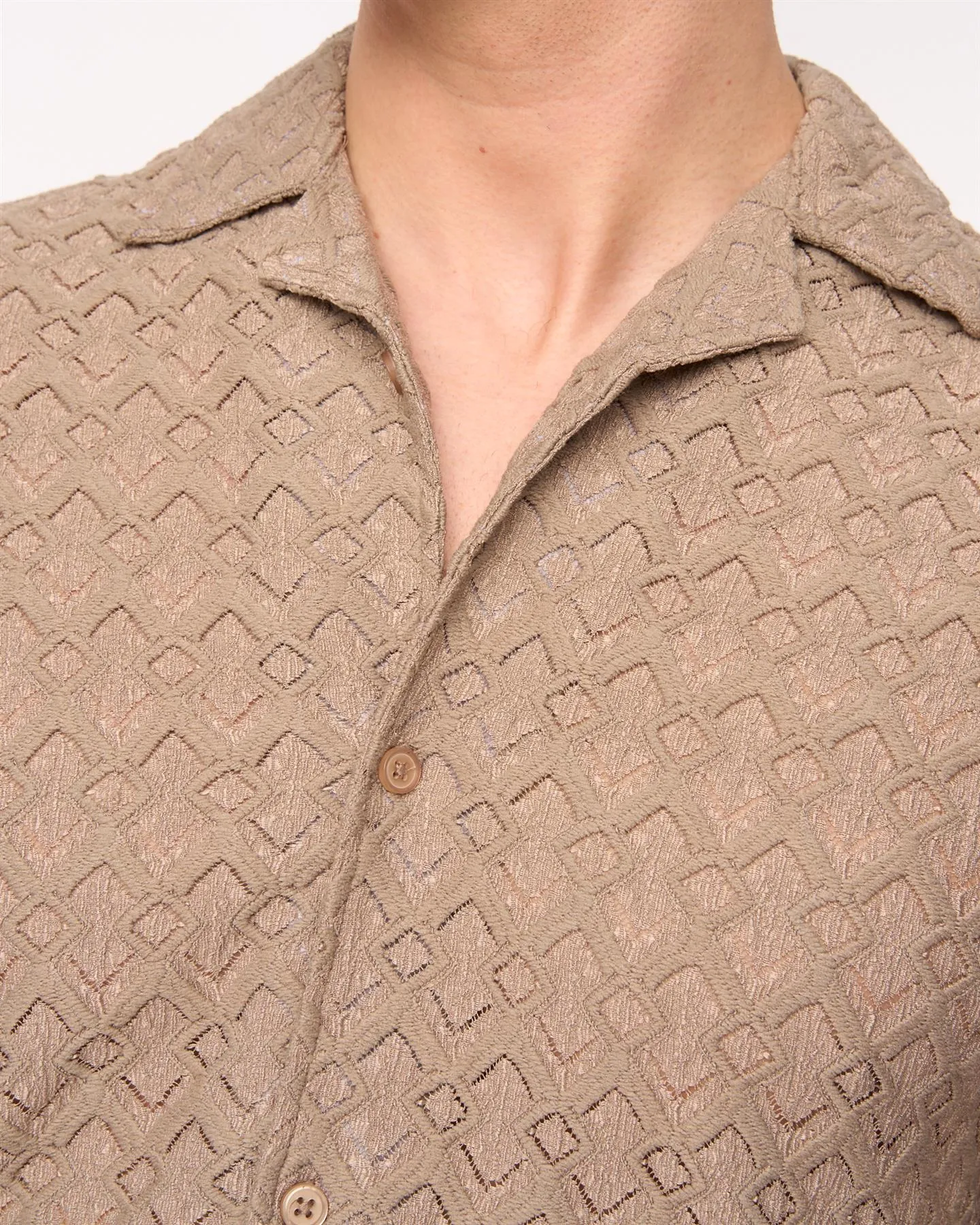 Foxborough Knit Shirt Taupe sold by Duck and Cover product image thumbnail 5