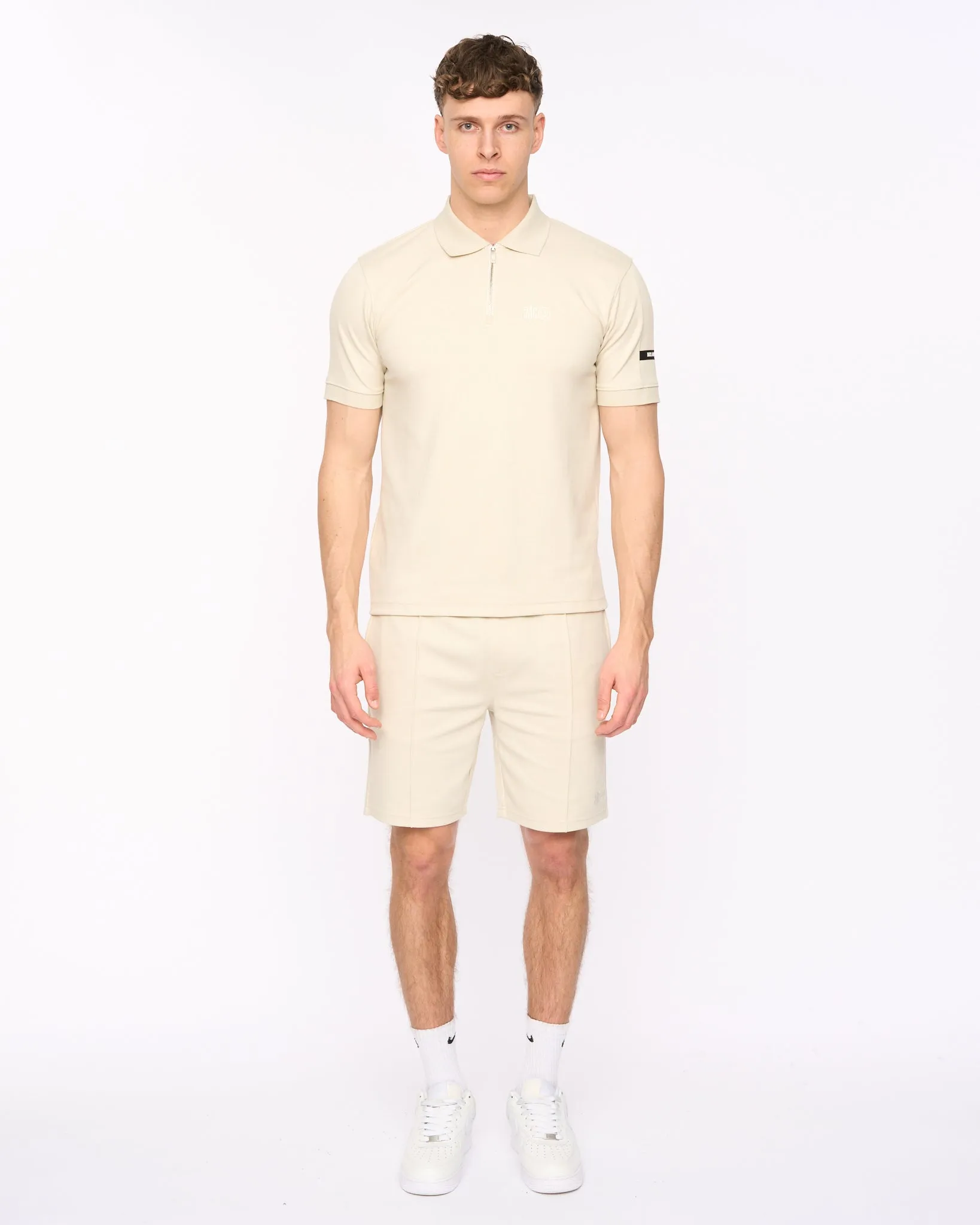 Sherborn Polo & Short Light Stone sold by Duck and Cover