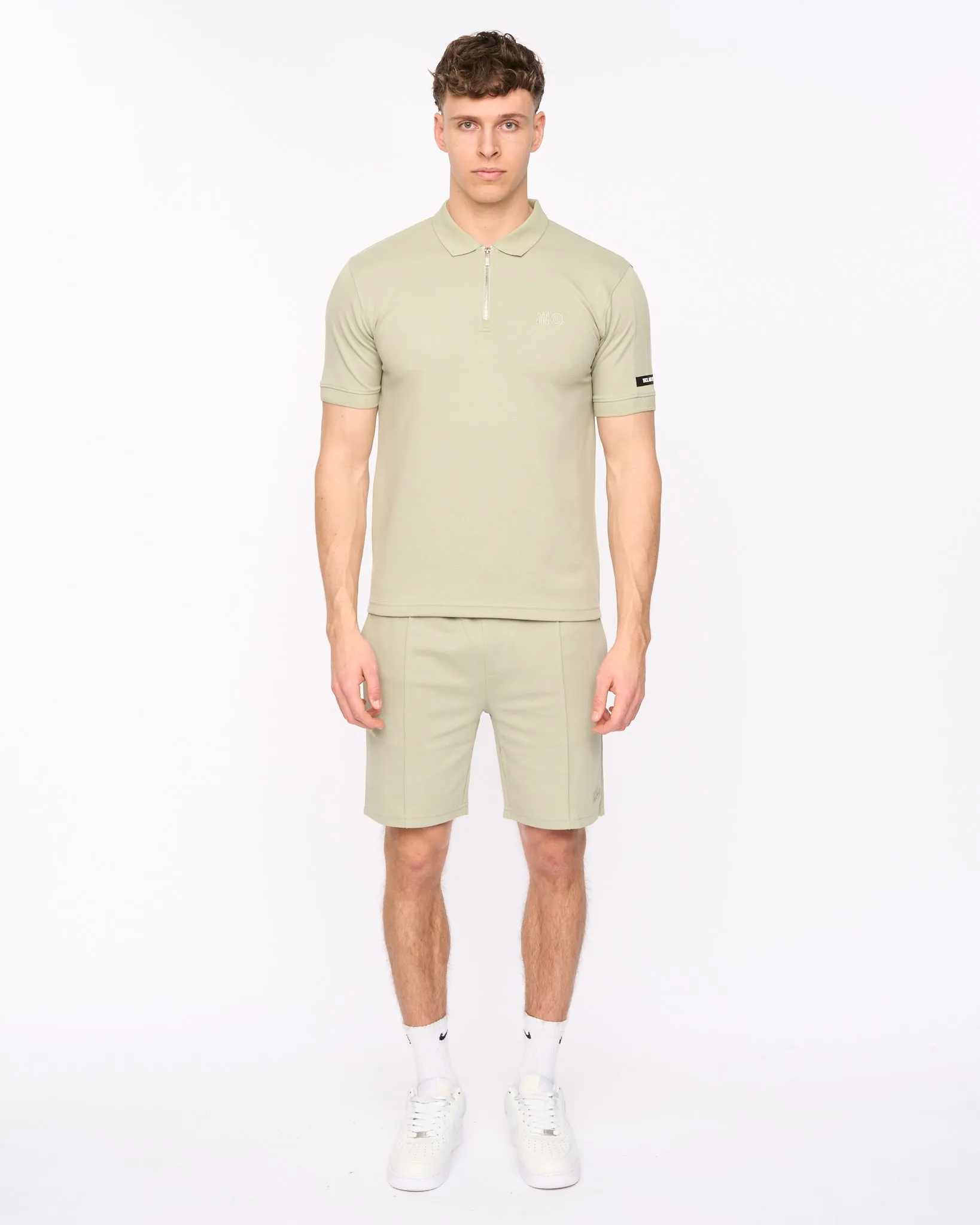 Sherborn Polo & Short Light Olive sold by Duck and Cover