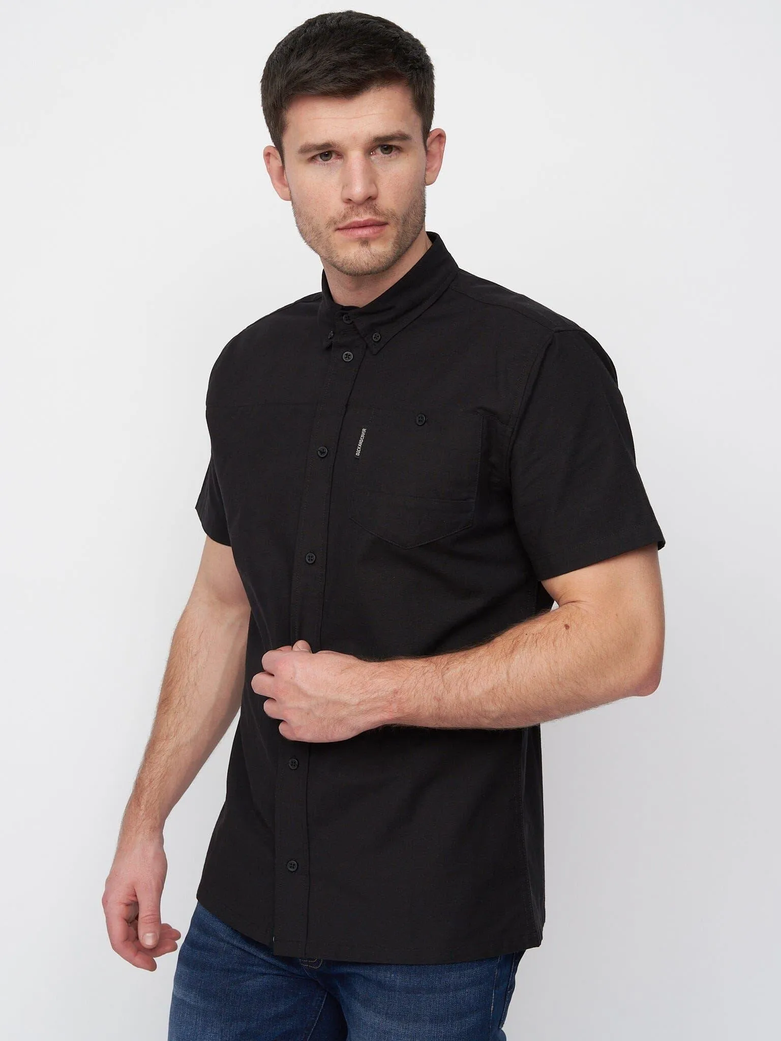 Kramlet Short Sleeve Shirt Black sold by Duck and Cover product image thumbnail 3