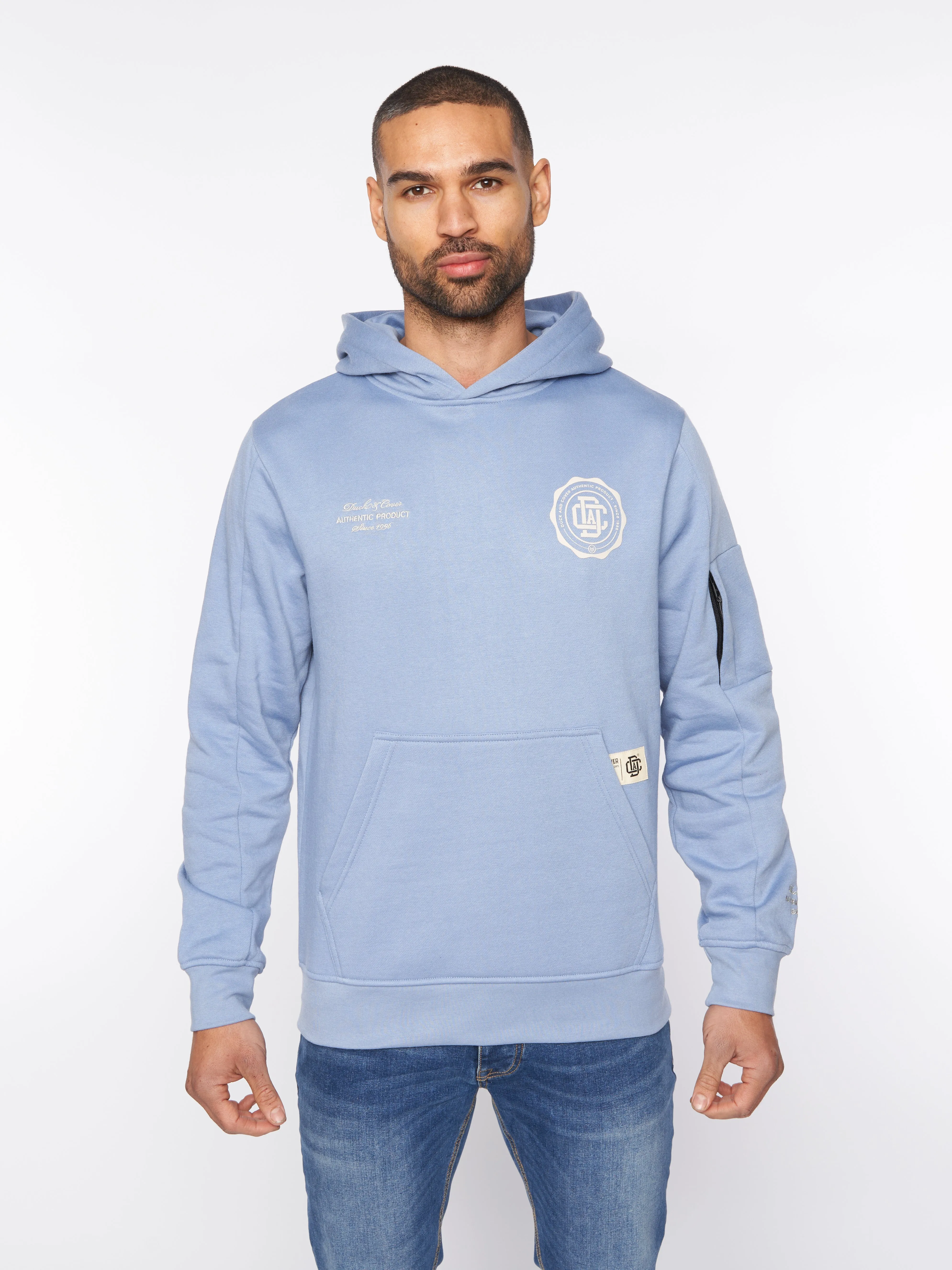 Keyaan Hoodie Blue sold by Duck and Cover
