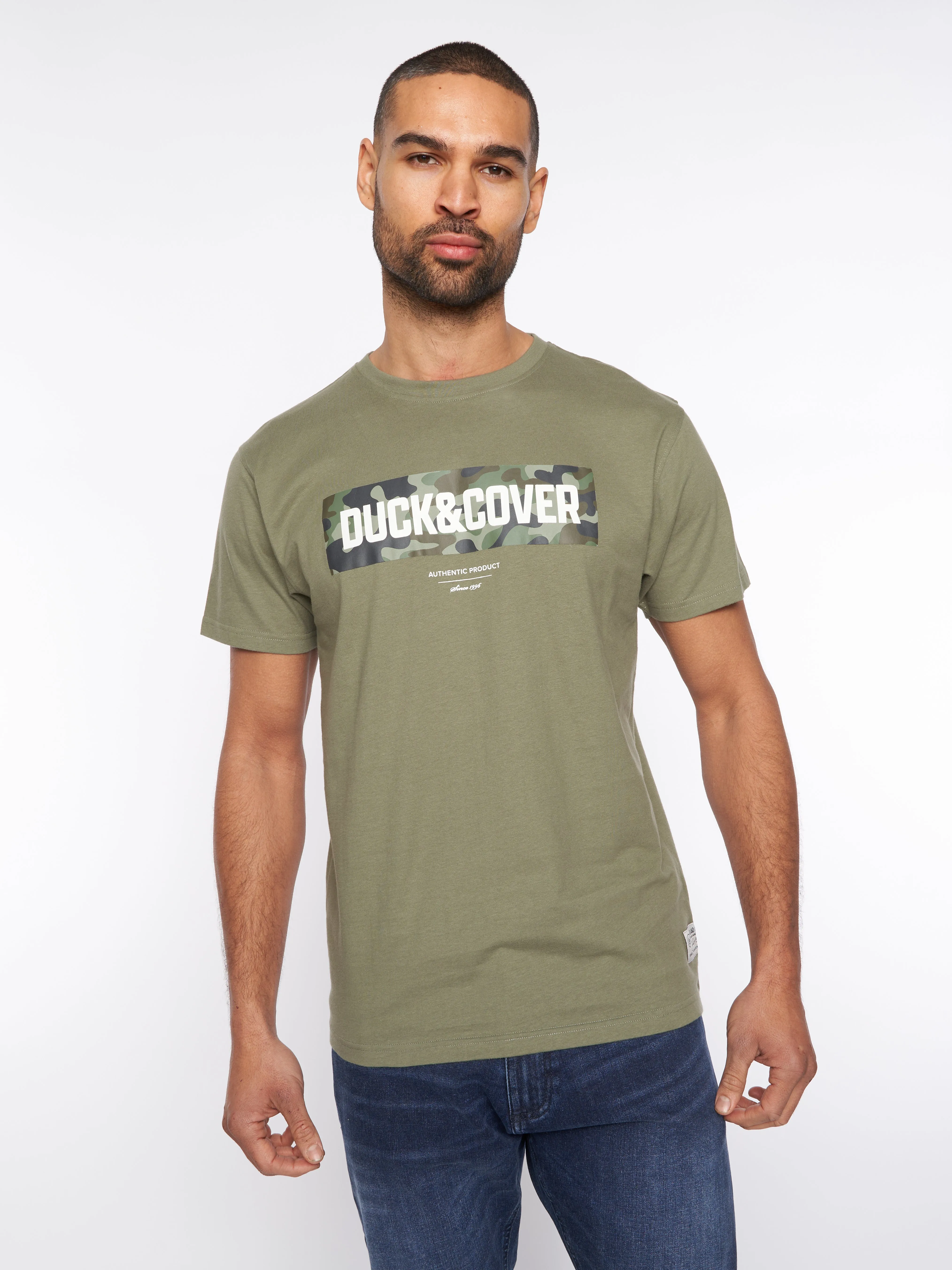 Davilo T-Shirt Khaki Green sold by Duck and Cover product image thumbnail 4
