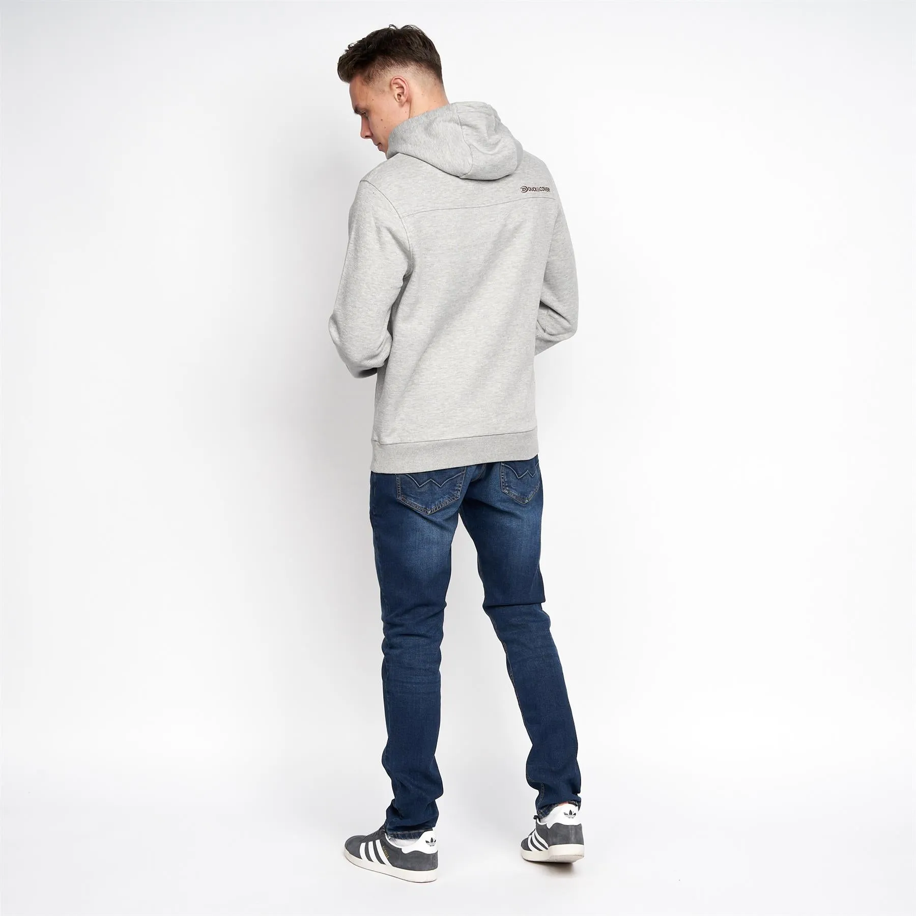 Fremington Hoodie Grey Marl sold by Duck and Cover product image thumbnail 4