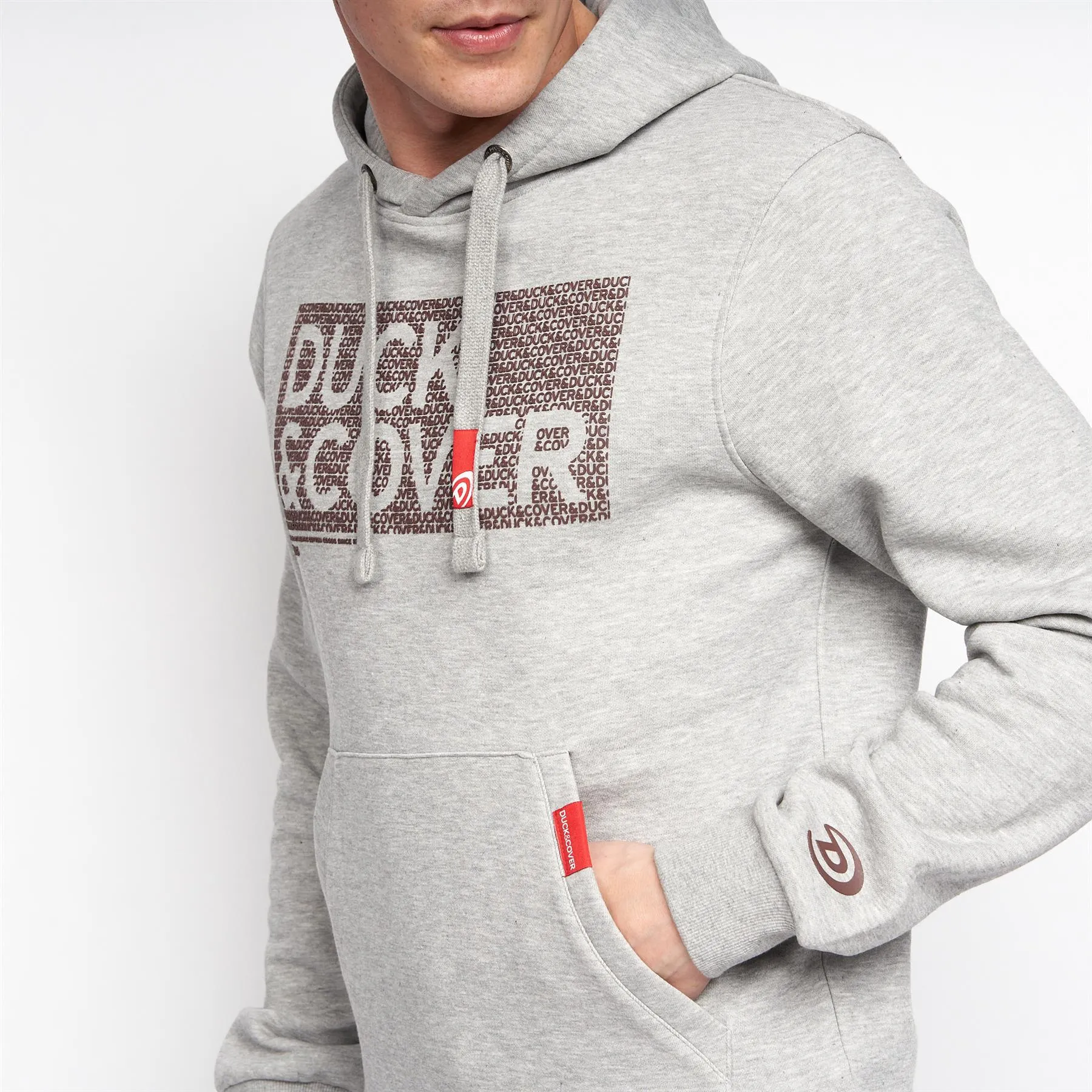 Fremington Hoodie Grey Marl sold by Duck and Cover product image thumbnail 5