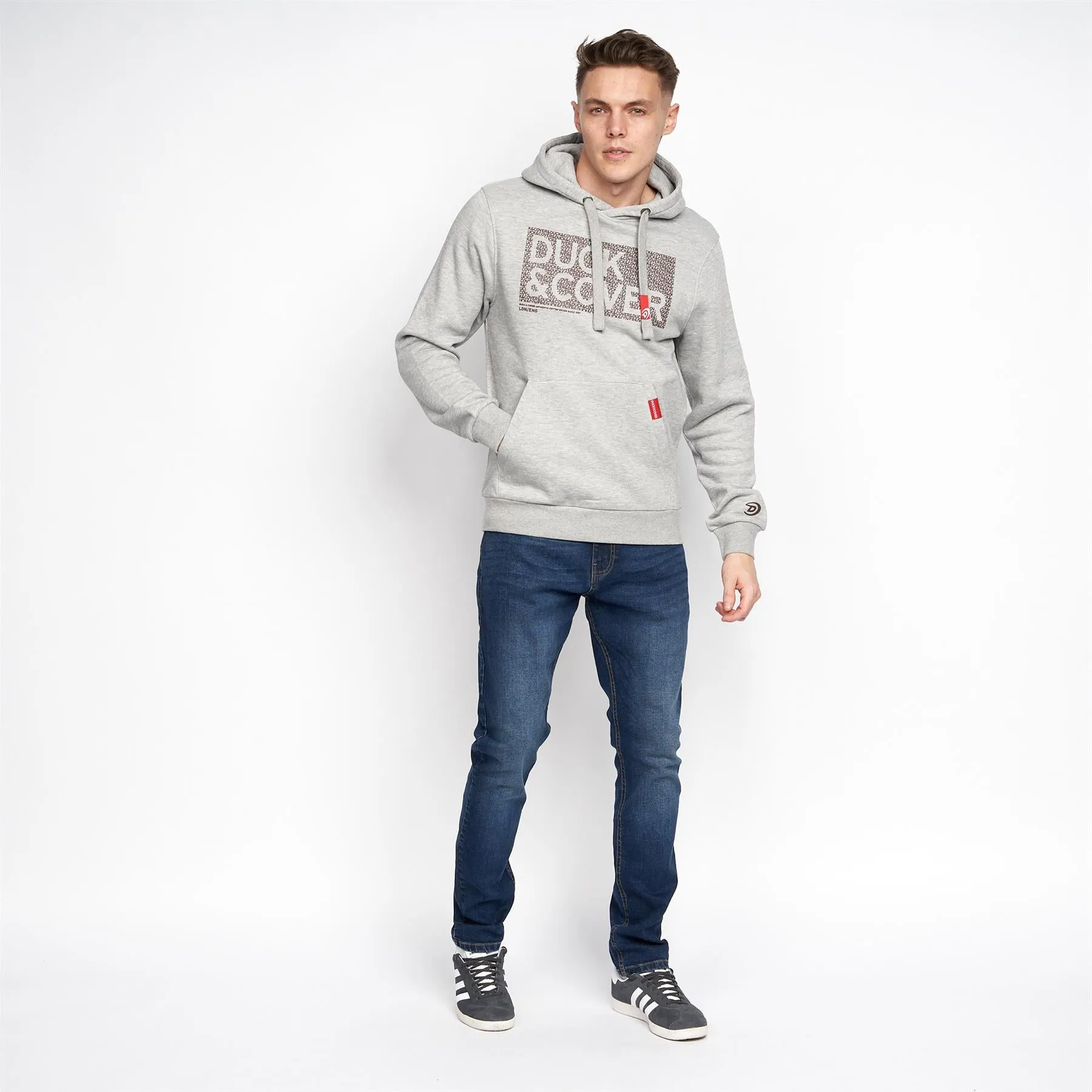 Fremington Hoodie Grey Marl sold by Duck and Cover product image thumbnail 3