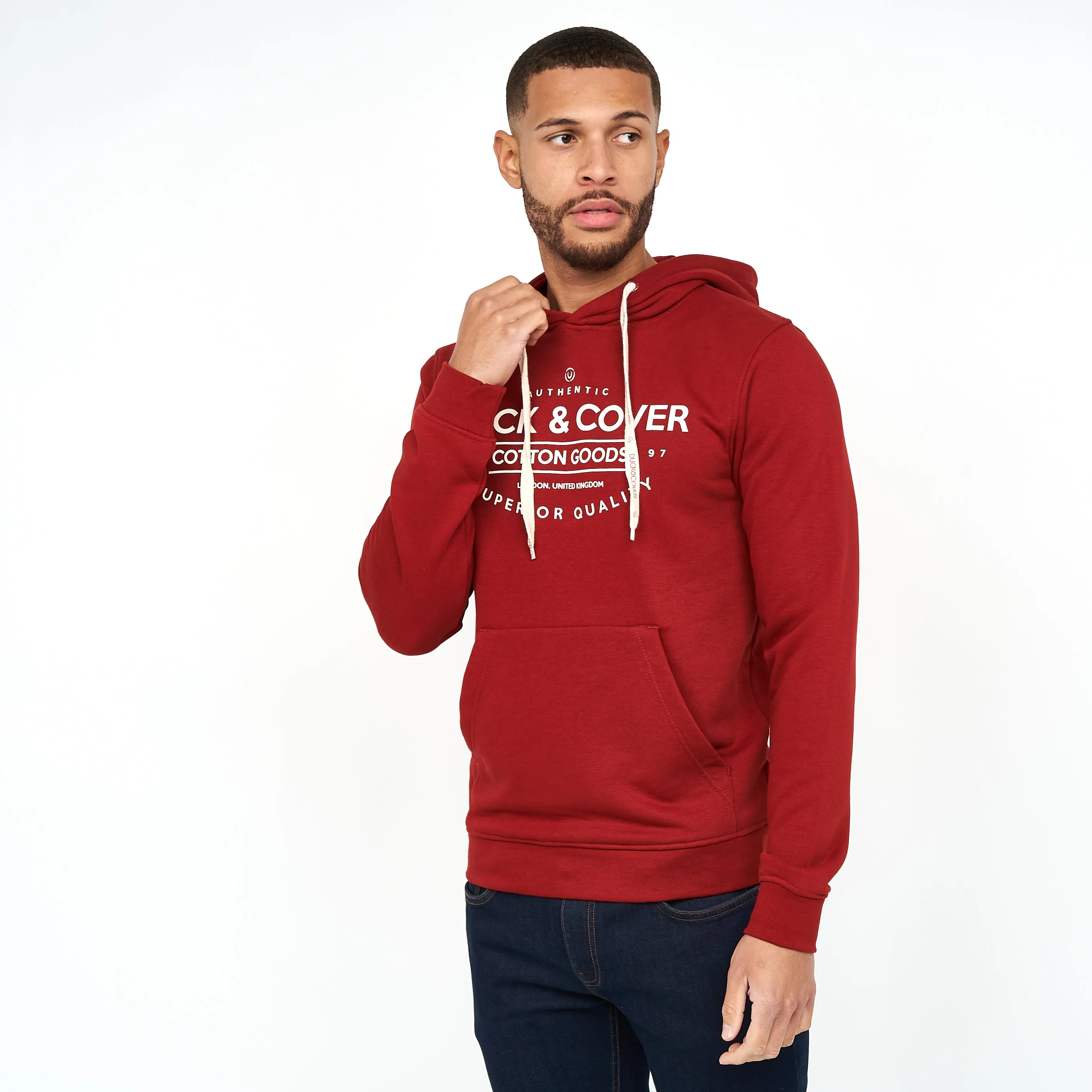 Gaius Hoodie Red sold by Duck and Cover