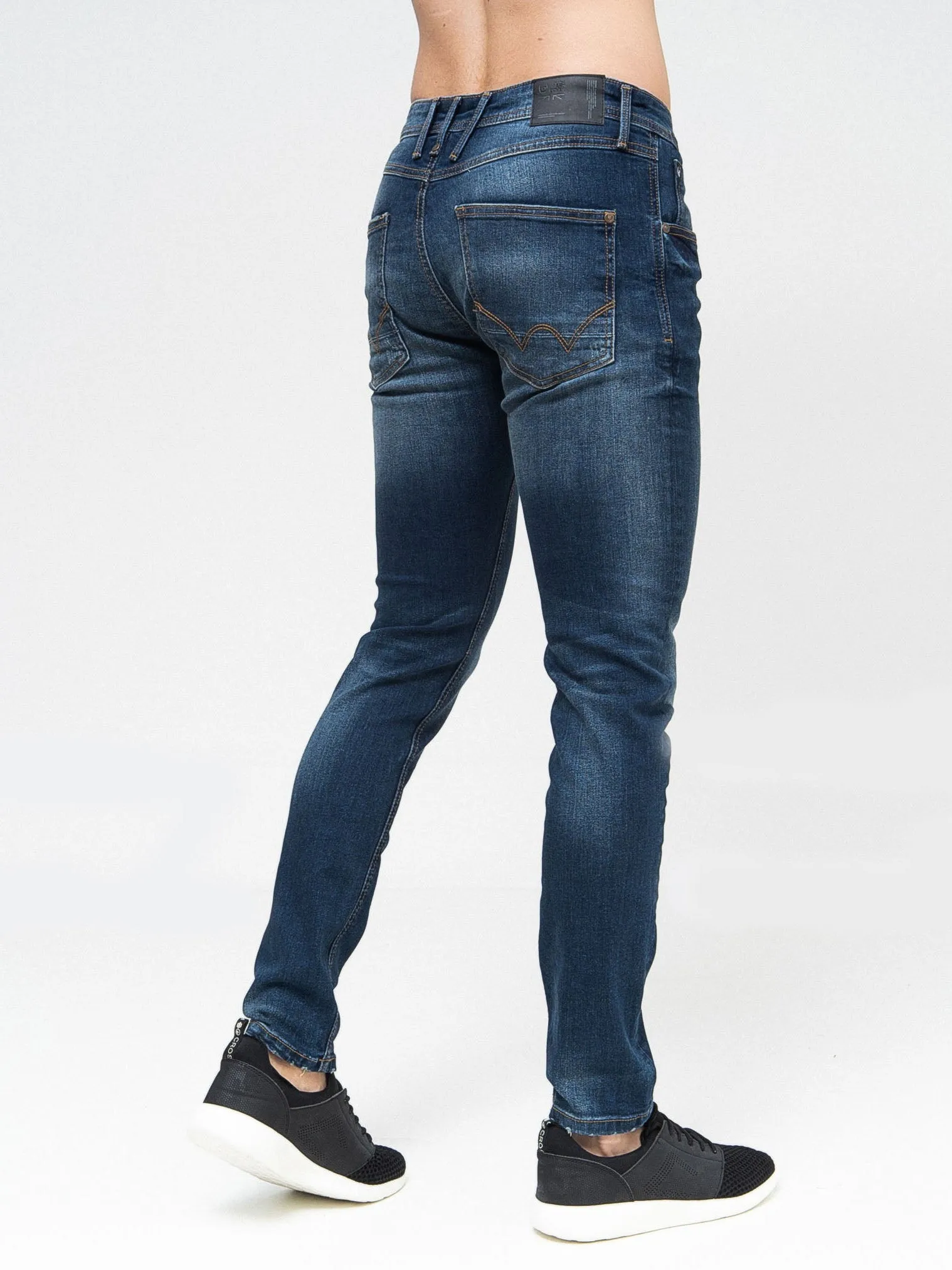 Tranfold Slim Fit Jeans Twin Pack Grey/Tinted Blue sold by Duck and Cover product image thumbnail 3