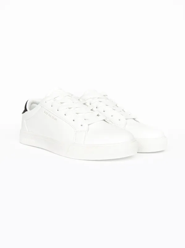 Claspar Trainers White/Black sold by Duck and Cover