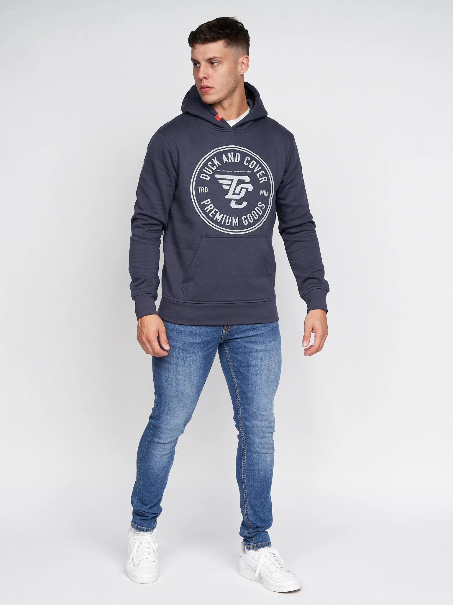 Addax Hoodie Navy sold by Duck and Cover product image thumbnail 2
