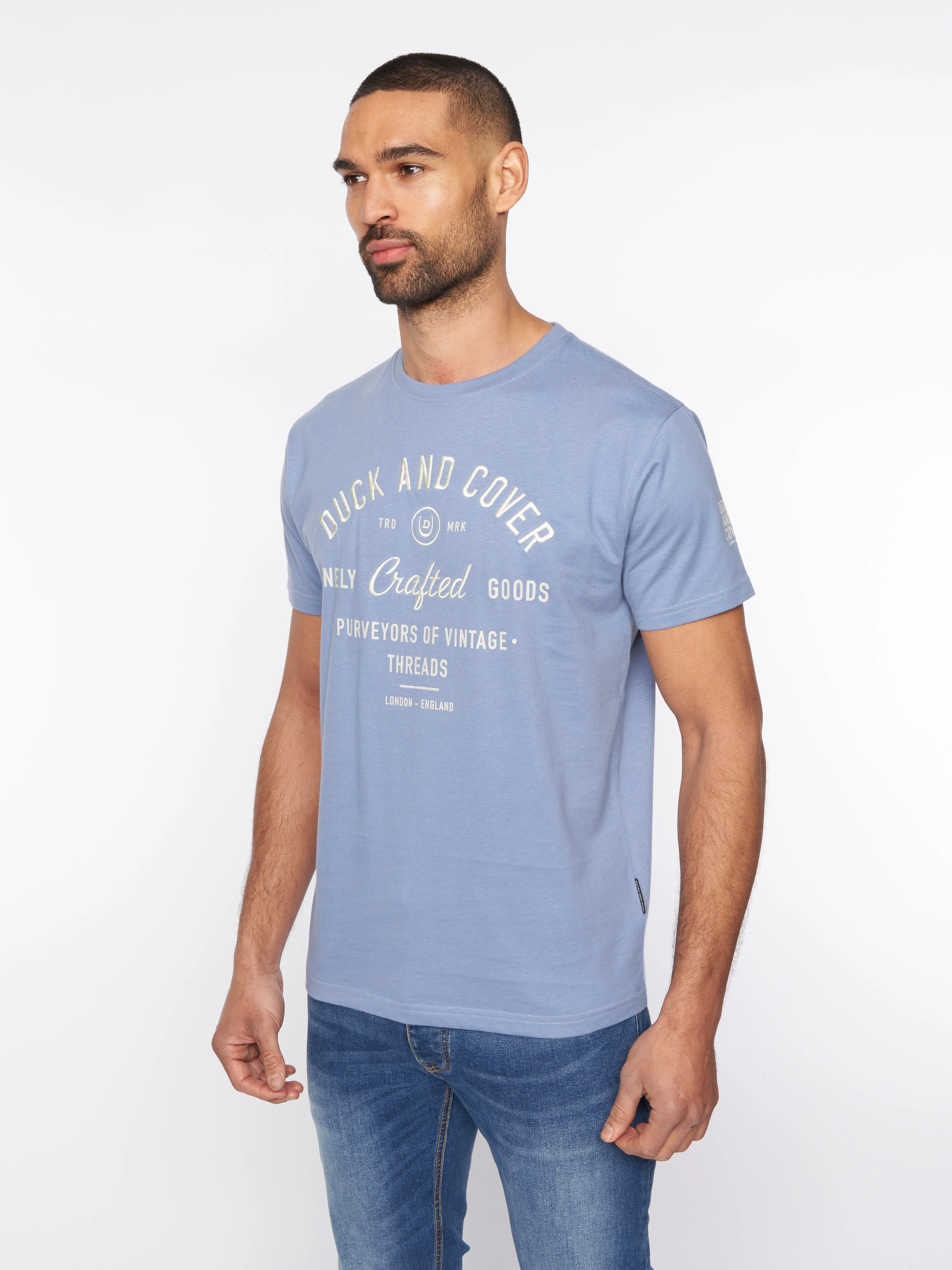 Kacper T-Shirt Blue sold by Duck and Cover product image thumbnail 2