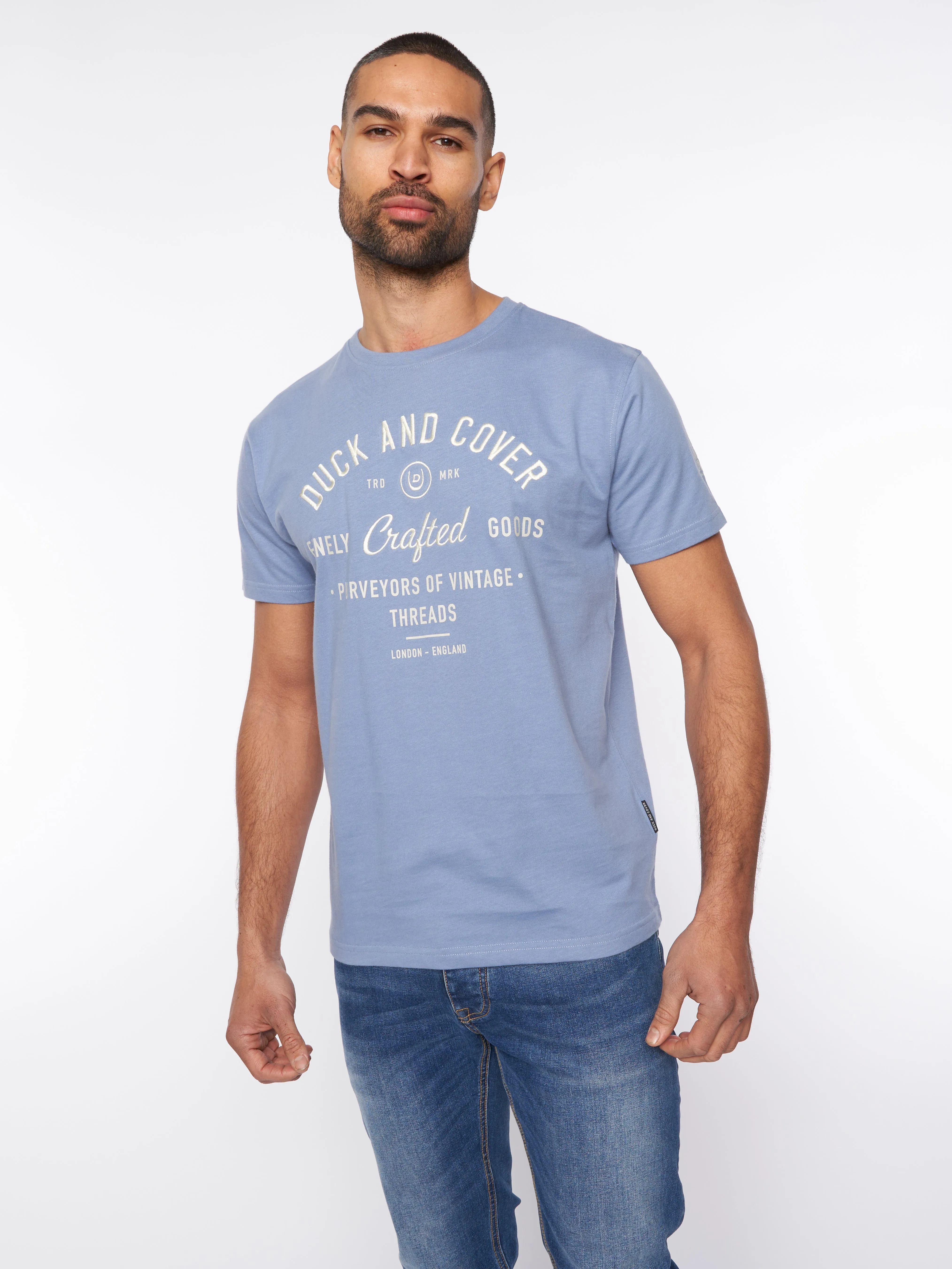 Kacper T-Shirt Blue sold by Duck and Cover product image thumbnail 4