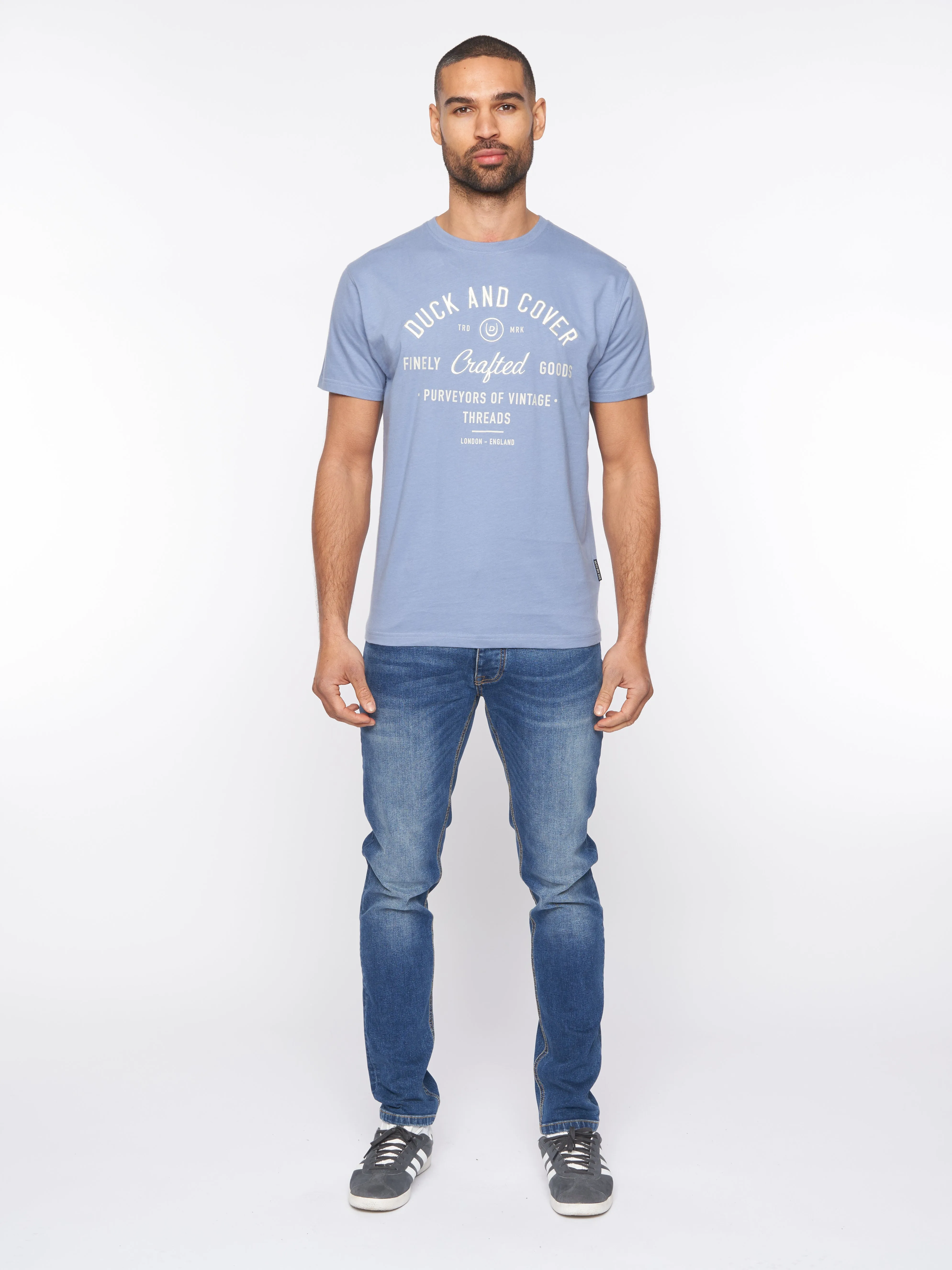 Kacper T-Shirt Blue sold by Duck and Cover product image thumbnail 3