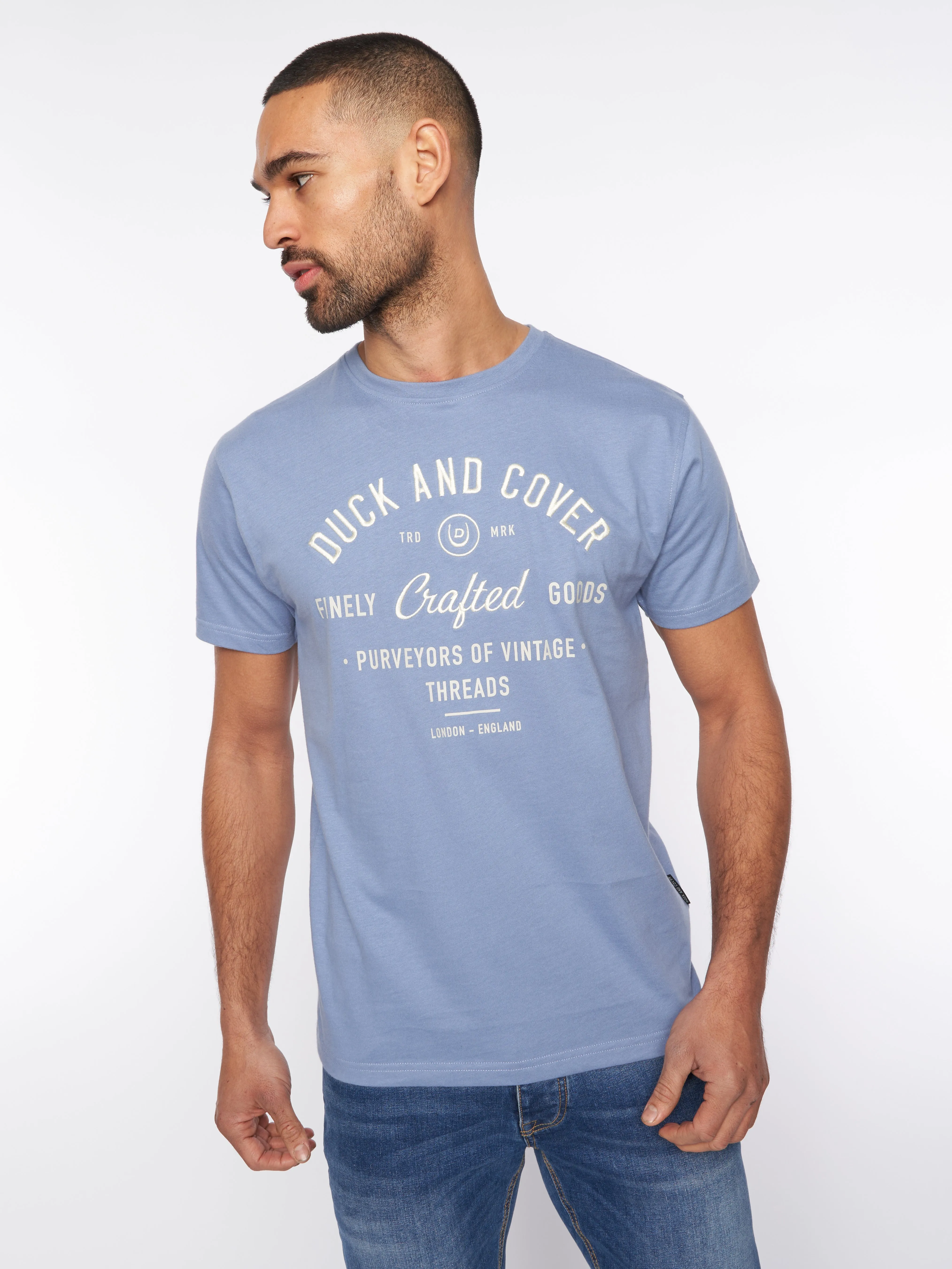 Kacper T-Shirt Blue sold by Duck and Cover product image thumbnail 5