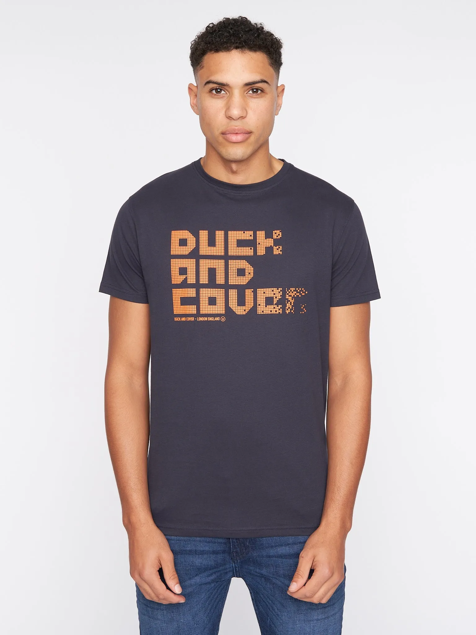 Tranfax T-Shirt Dark Navy sold by Duck and Cover