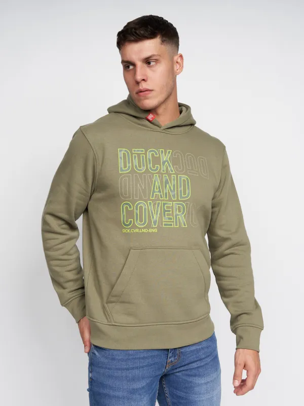 Pecklar Hoodie Olive sold by Duck and Cover