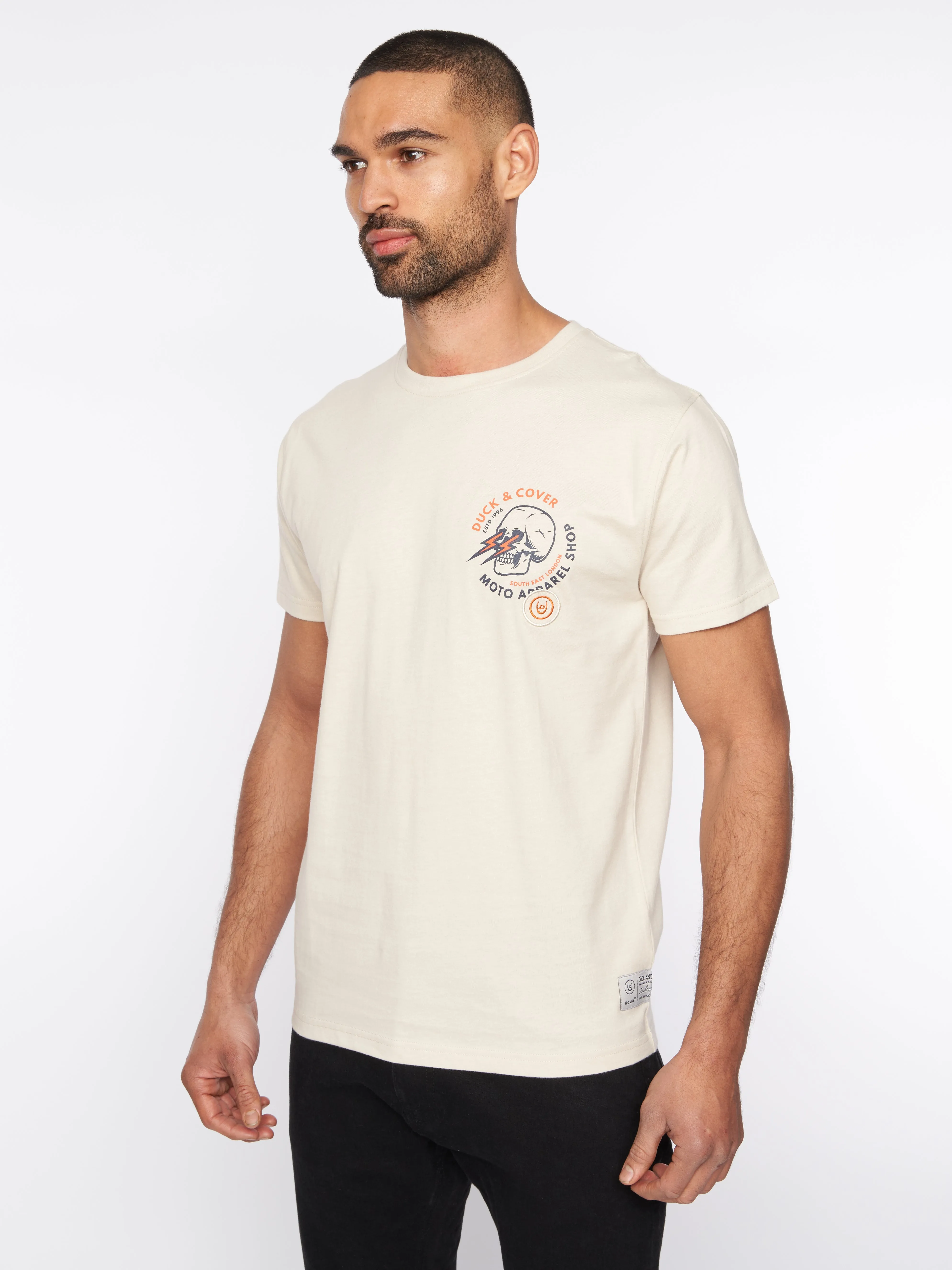 Blevins T-Shirt Off White sold by Duck and Cover product image thumbnail 2