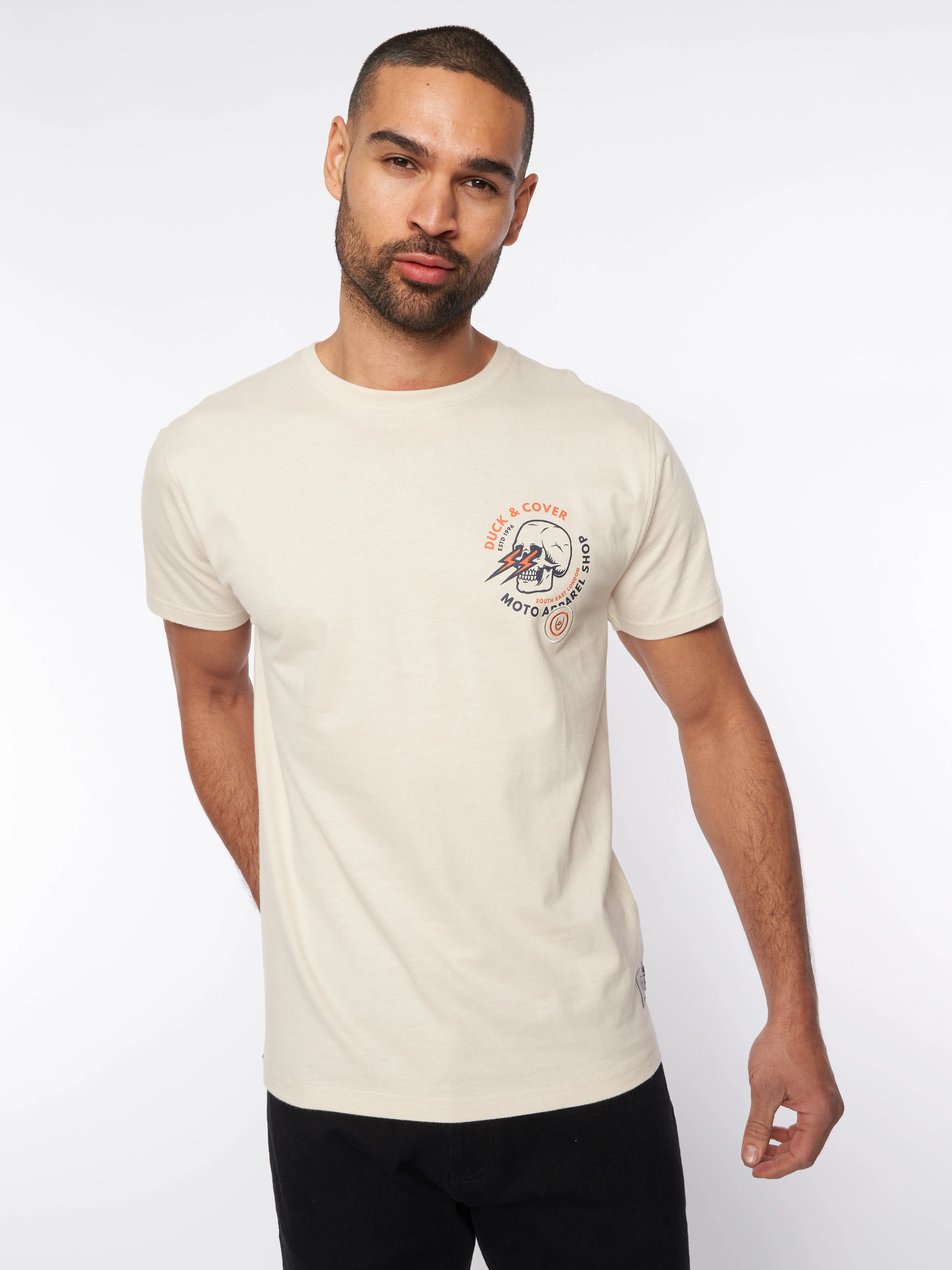 Blevins T-Shirt Off White sold by Duck and Cover product image thumbnail 5