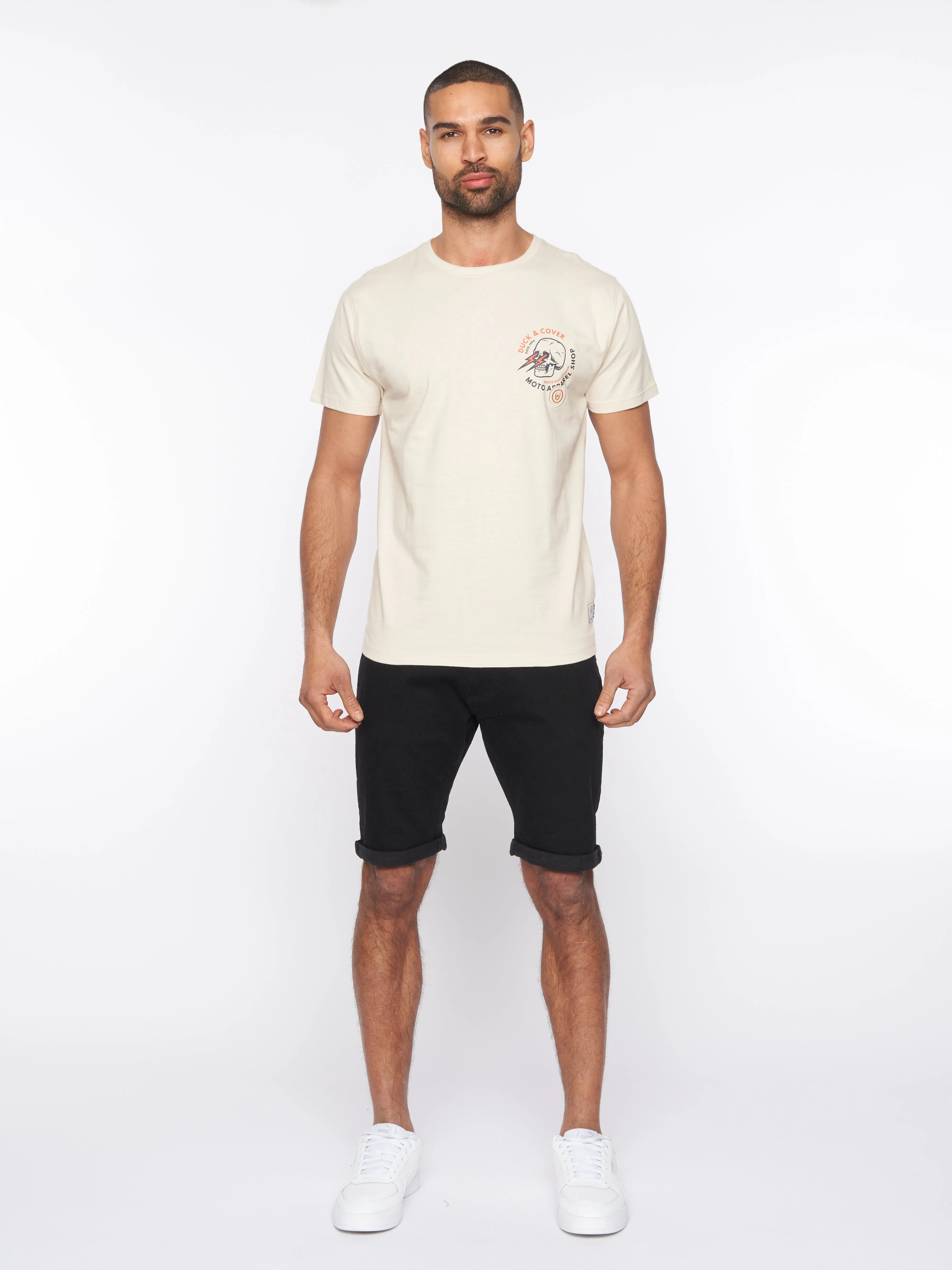 Blevins T-Shirt Off White sold by Duck and Cover product image thumbnail 3