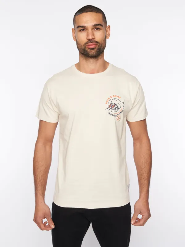 Blevins T-Shirt Off White sold by Duck and Cover
