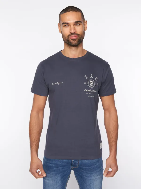 Harrell T-Shirt Navy sold by Duck and Cover