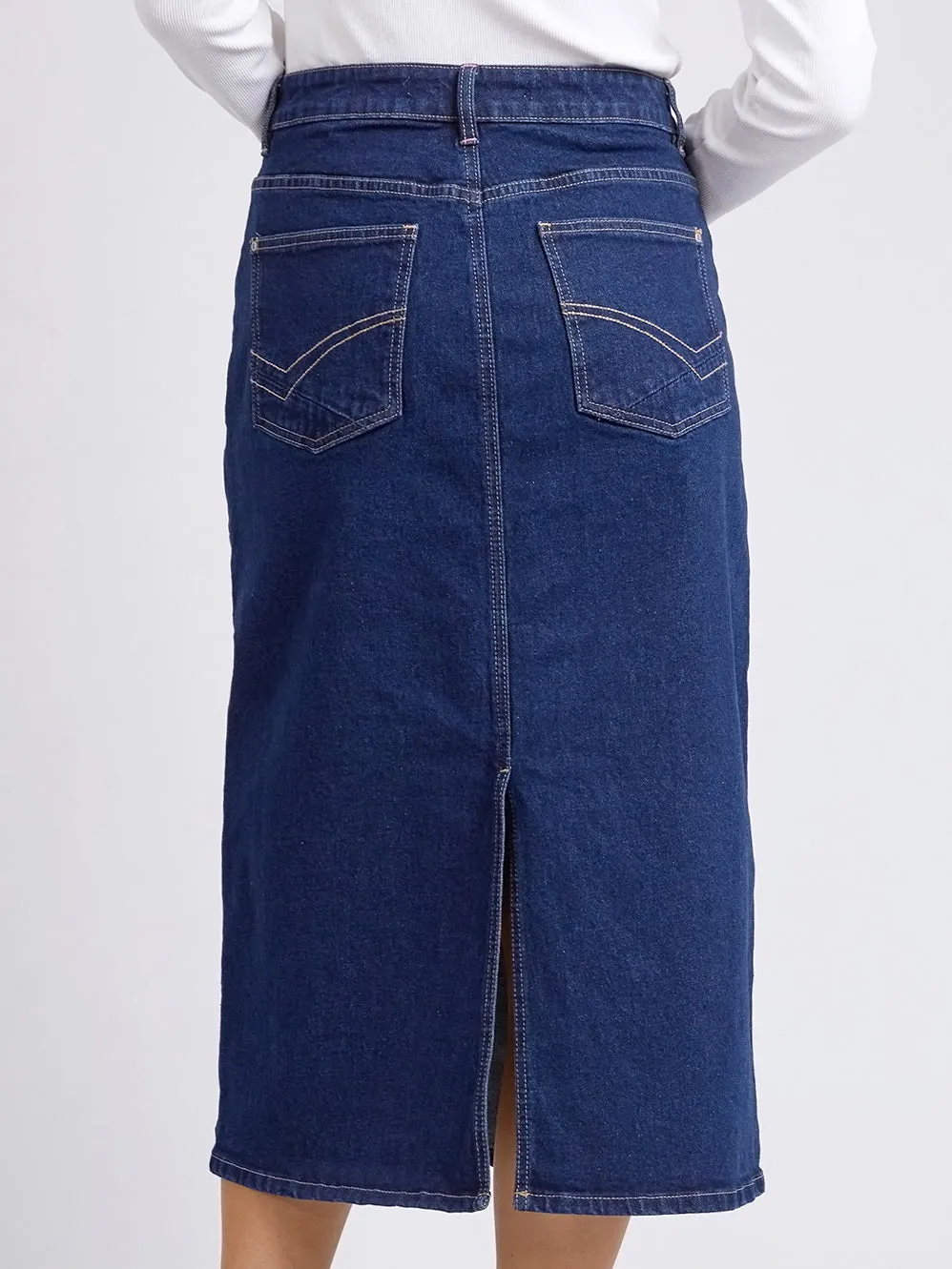 ELM ELOISE DENIM MIDI SKIRT sold by ENNI product image thumbnail 5