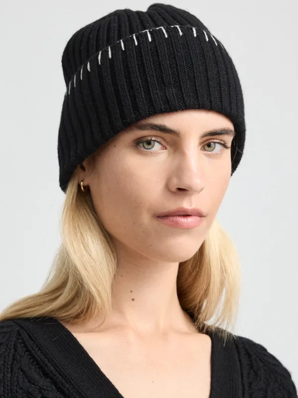 TOORALLIE BLANKET STITCH BEANIE sold by ENNI