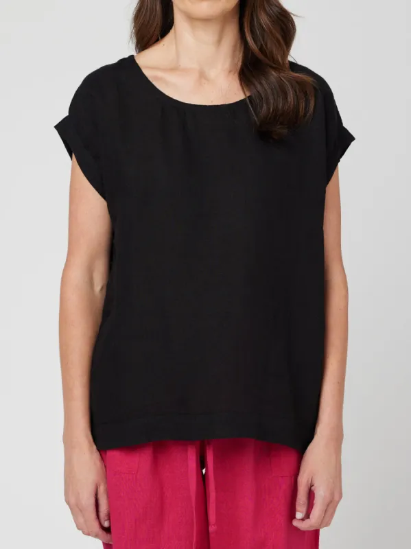 CAKE VICKY LINEN TOP sold by ENNI
