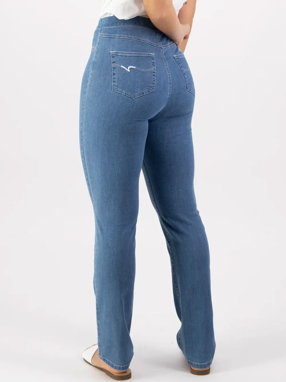 VASSALLI DENIM SLIM LEG PULL ON PANT sold by ENNI product image thumbnail 3