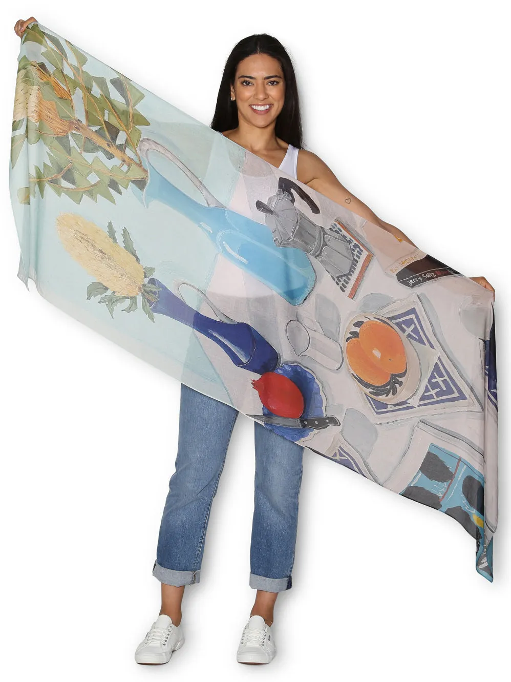 THE ARTISTS LABEL BASQUIAT AND BANKSIAS SCARF sold by ENNI product image thumbnail 2