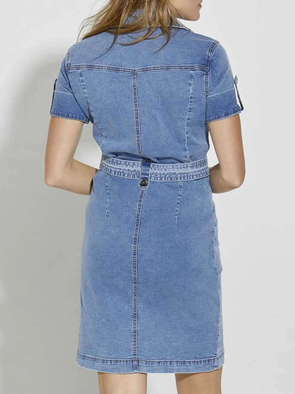 NEW LONDON ARGYLL DENIM TRENCH DRESS sold by ENNI product image thumbnail 2