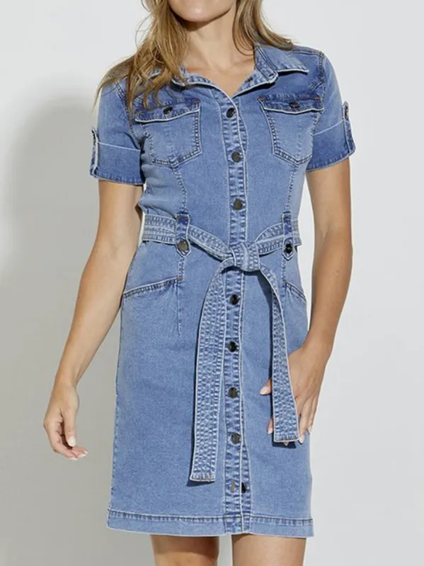 NEW LONDON ARGYLL DENIM TRENCH DRESS sold by ENNI