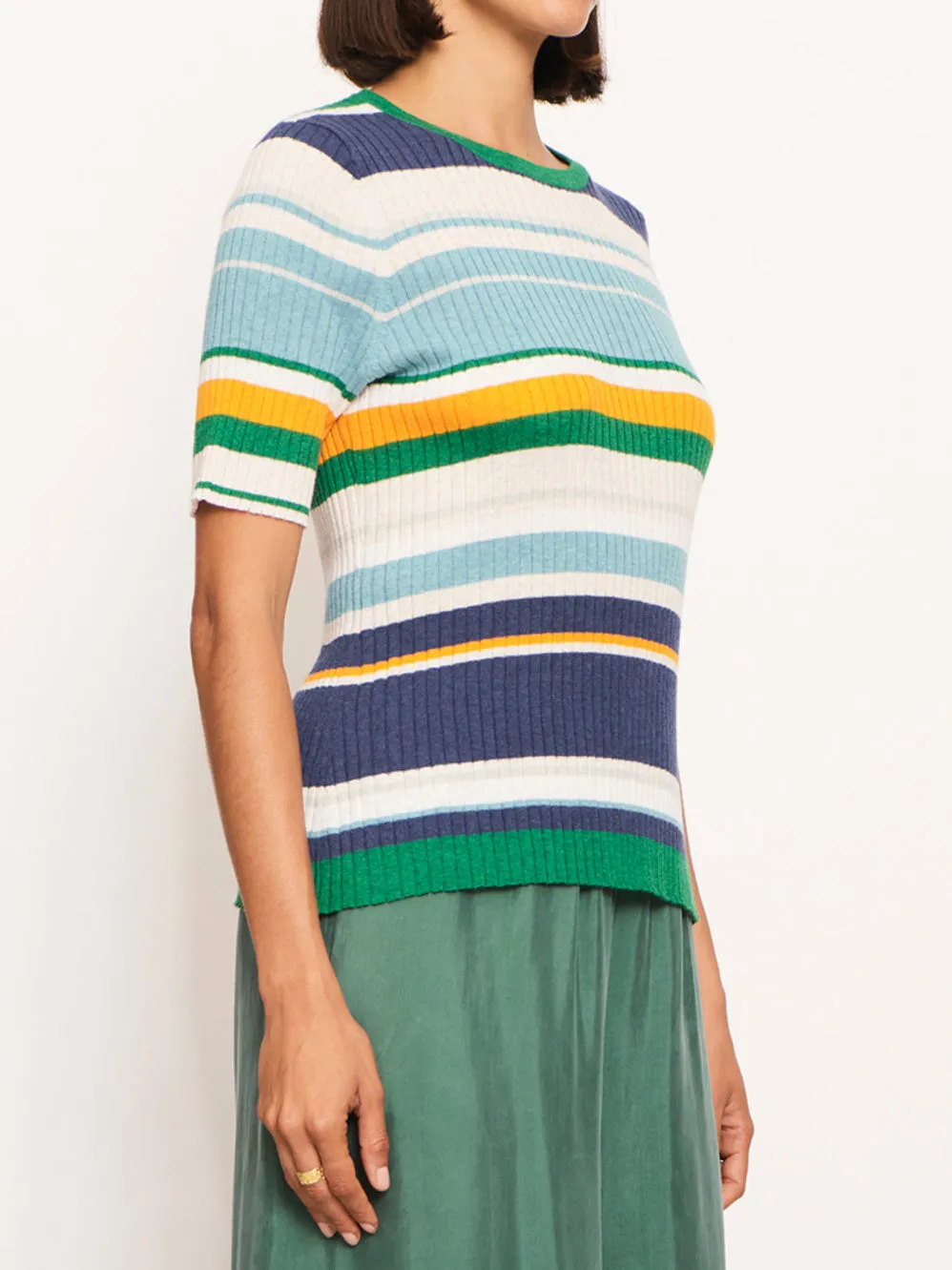 POL MULTI STRIPE KNIT TEE sold by ENNI product image thumbnail 2