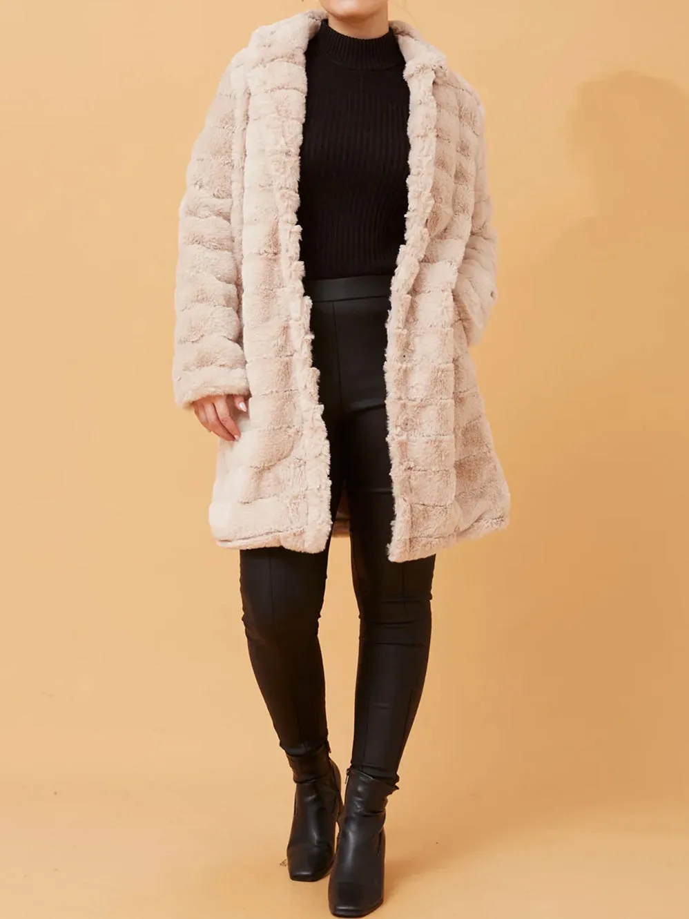 CAROLINE K MORGAN FAUX FUR COAT sold by ENNI product image thumbnail 2