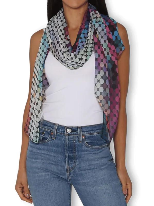THE ARTISTS LABEL LIGHTS FLASH SHADOWS SCARF sold by ENNI