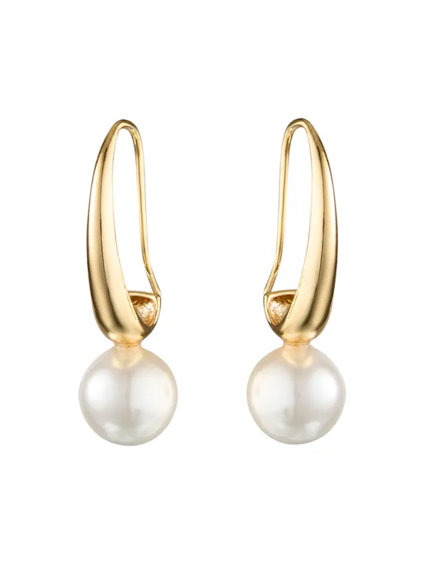 BLING BAR ARIA PEARL DROP EARRINGS sold by ENNI