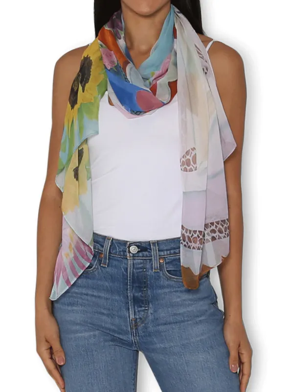 THE ARTISTS LABEL FLOWERING BEAUTY SCARF sold by ENNI