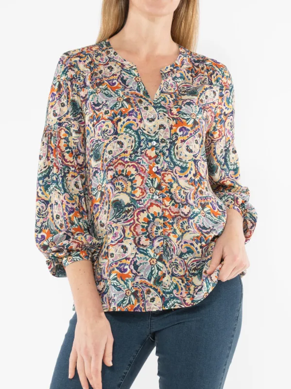 JUMP SPICED PAISLEY TOP sold by ENNI