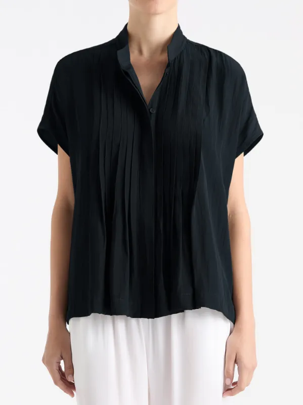 MELA PURDIE STRAW PLEAT SHELL sold by ENNI