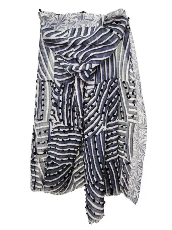DIRECTIONS INTERNATIONAL FIELDS OF GREY SCARF made by ENNI