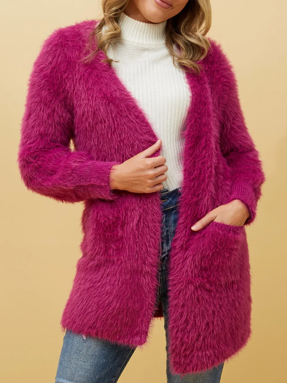 CAROLINE K MORGAN EYELASH LONG CARDI sold by ENNI product image thumbnail 5