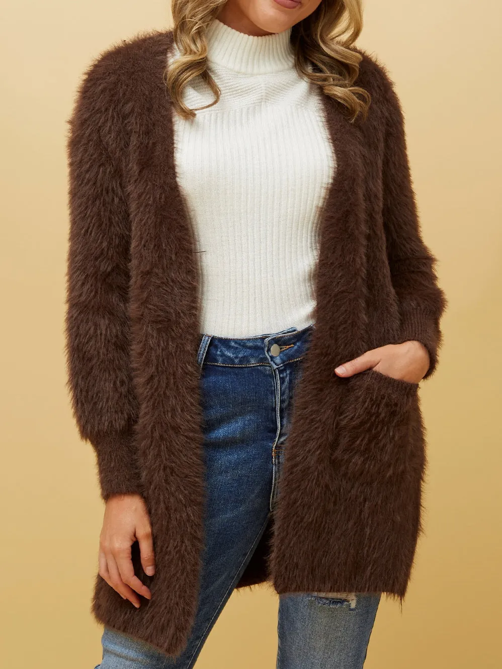 CAROLINE K MORGAN EYELASH LONG CARDI sold by ENNI product image thumbnail 3