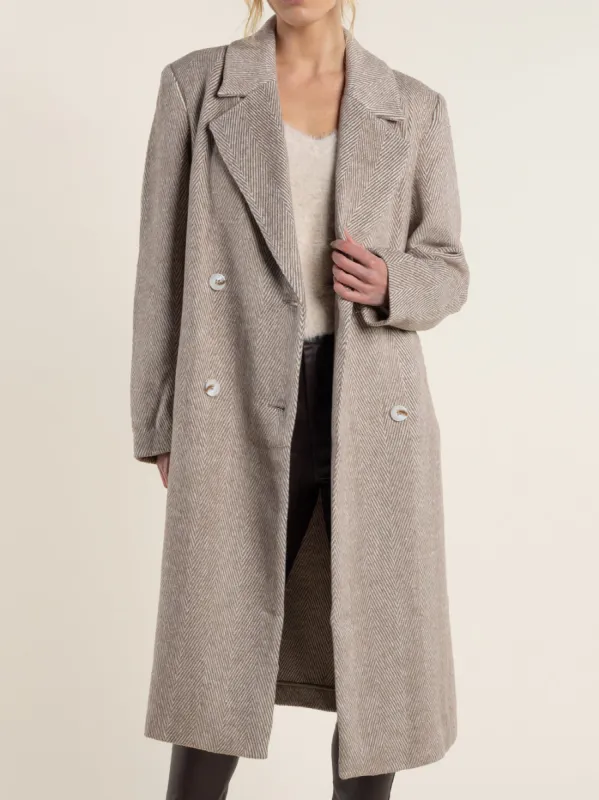 TWO-T'S HERRINGBONE COAT sold by ENNI