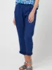 CAKE LINEN RUFFLE CAPRI PANT sold by ENNI