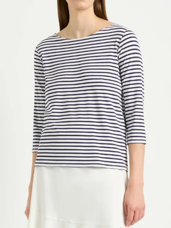 MELA PURDIE RELAXED BOAT NECK made by ENNI