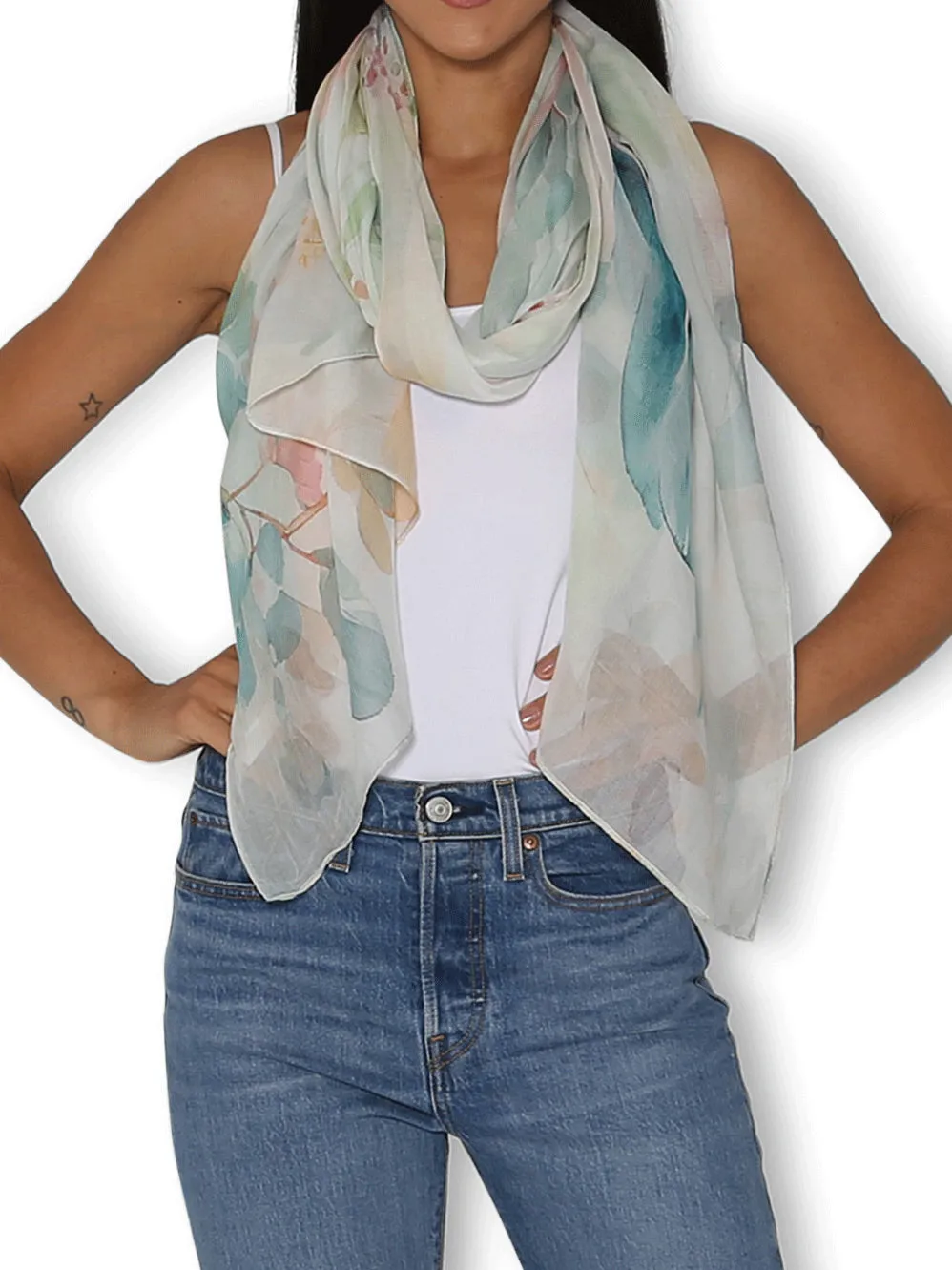 THE ARTISTS LABEL DELICATE ROMANCE SCARF sold by ENNI
