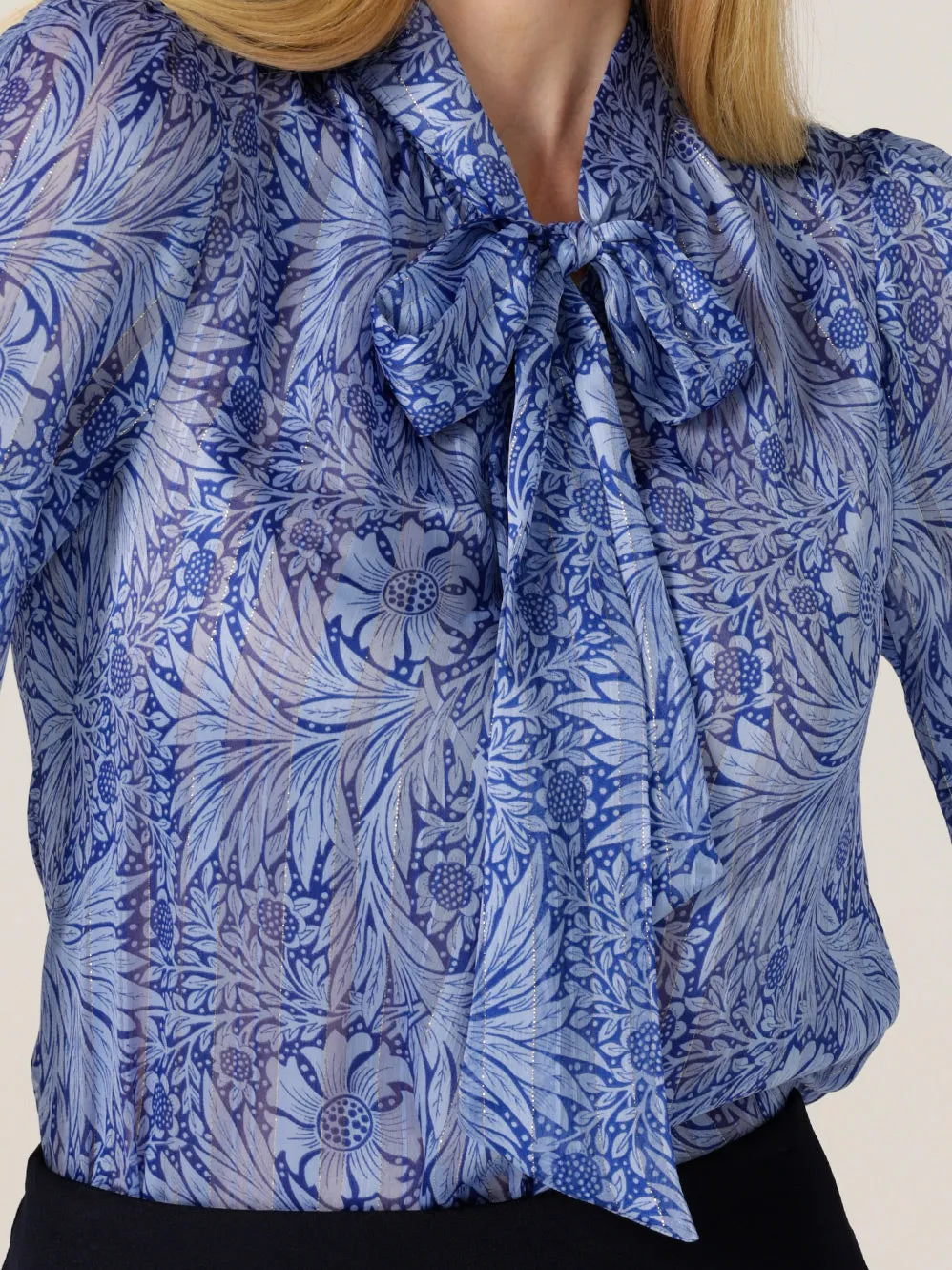 SACHA DRAKE MOUNTAIN BLUE BIRD BLOUSE sold by ENNI product image thumbnail 3